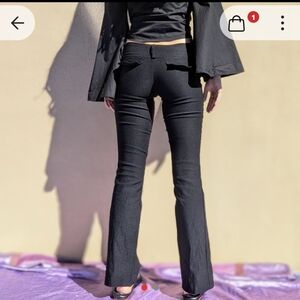 Y2K low rise jeans with buttons